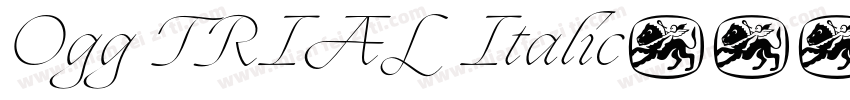 Ogg TRIAL Italic字体转换